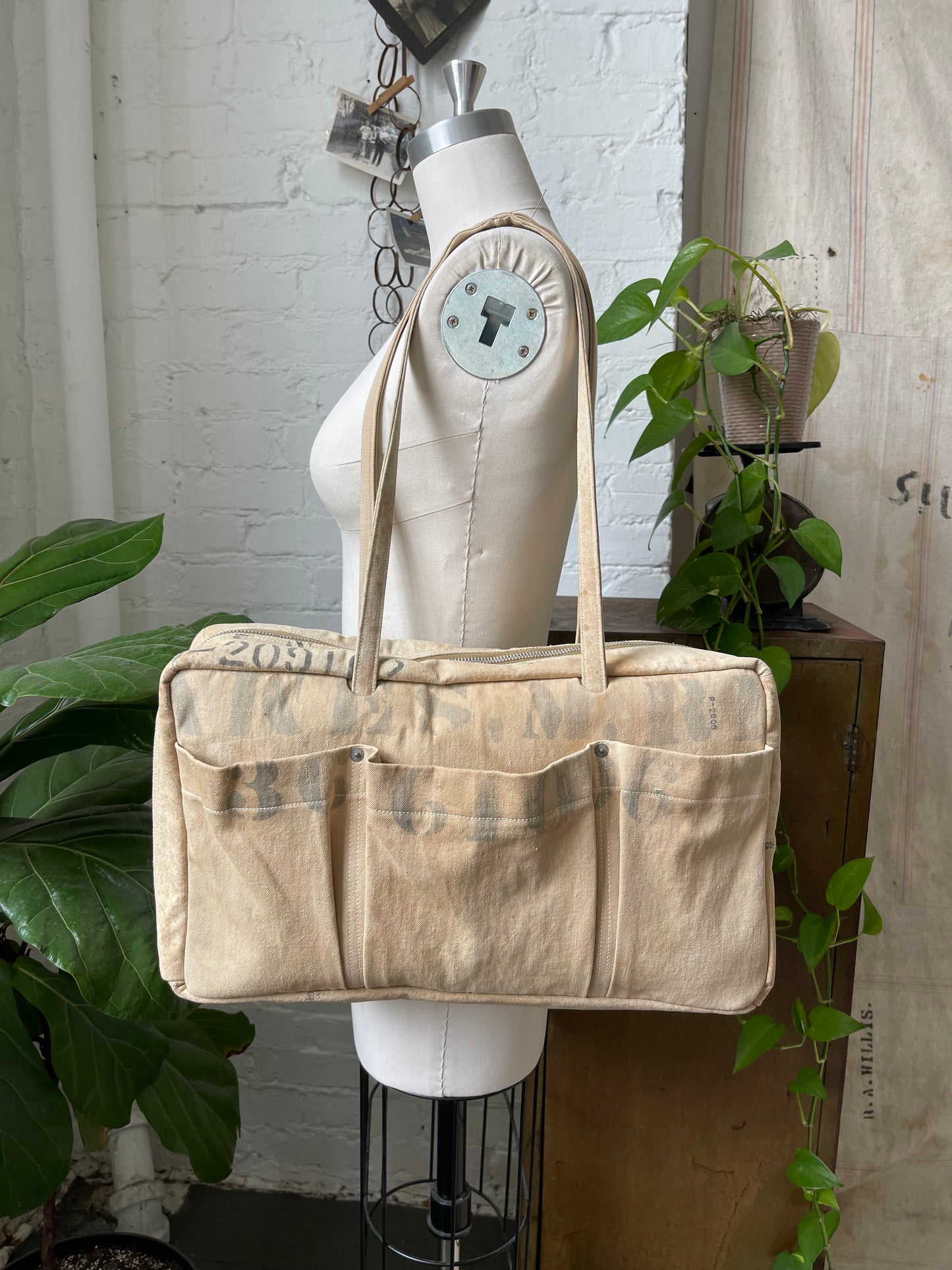 Stenciled Kit Bag