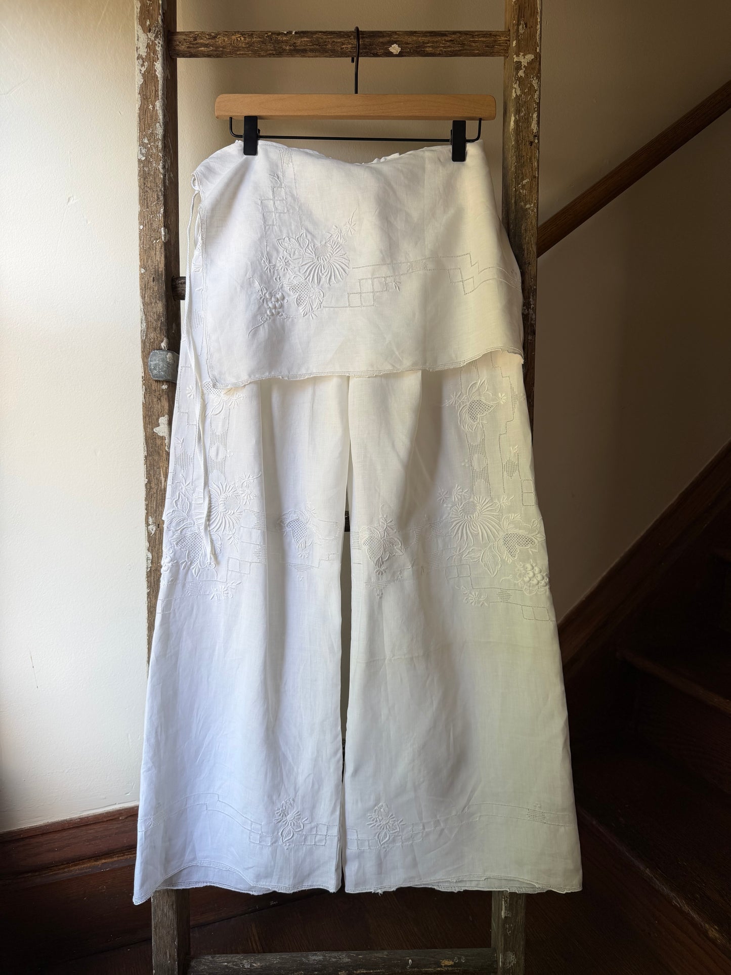 Heirloom Linen Bloomer Pants w/ Wrap Skirt [S/M]