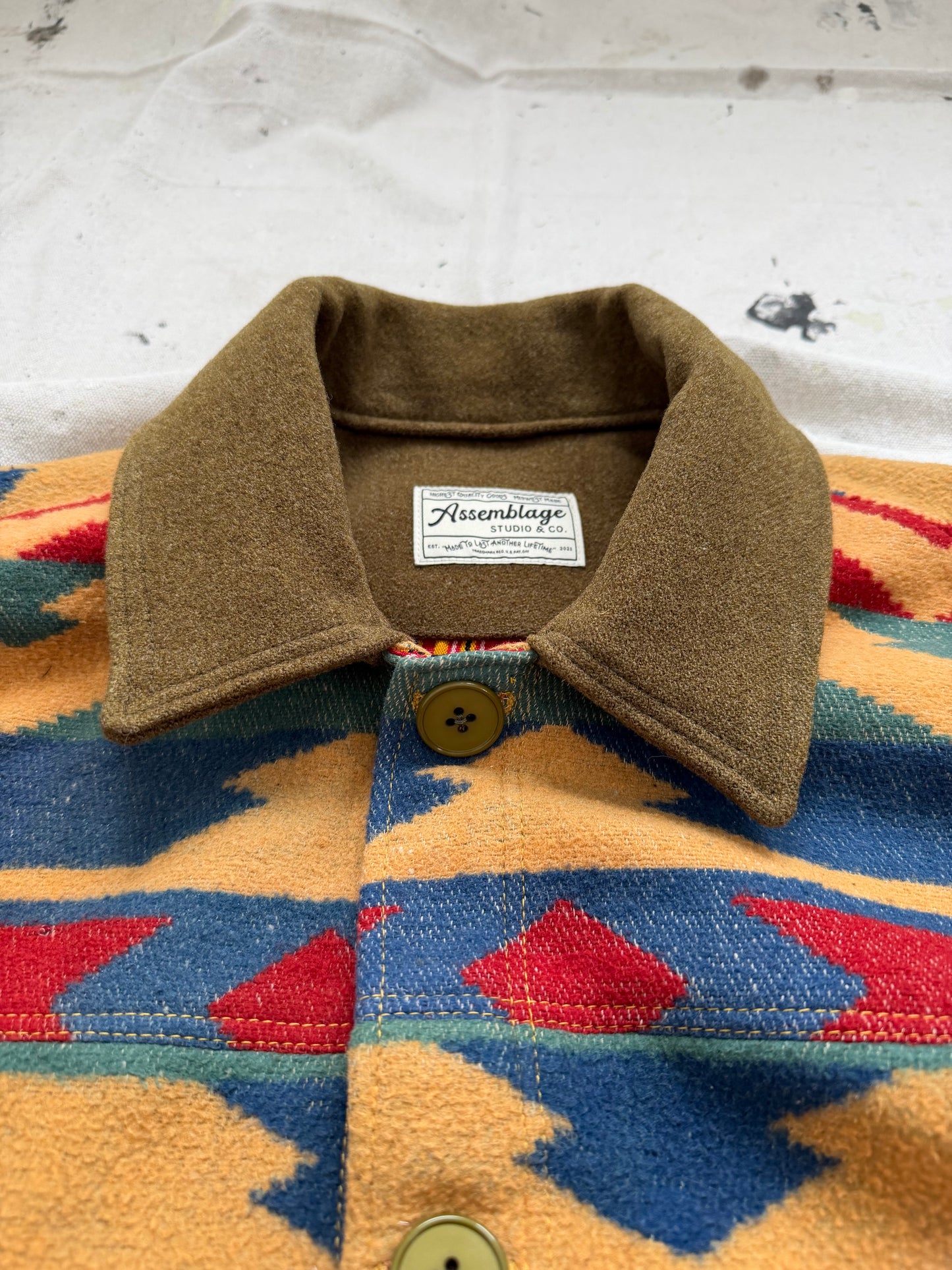 Camp Blanket Wool Jacket [L]