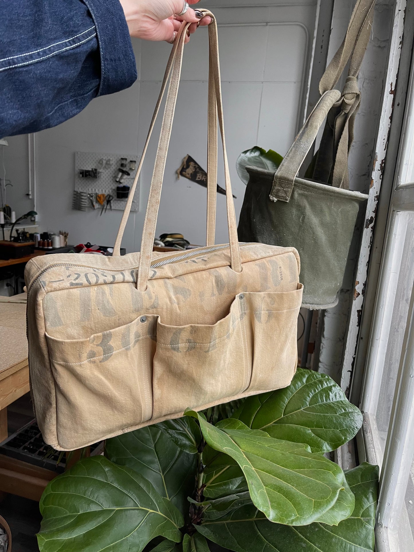 Stenciled Kit Bag