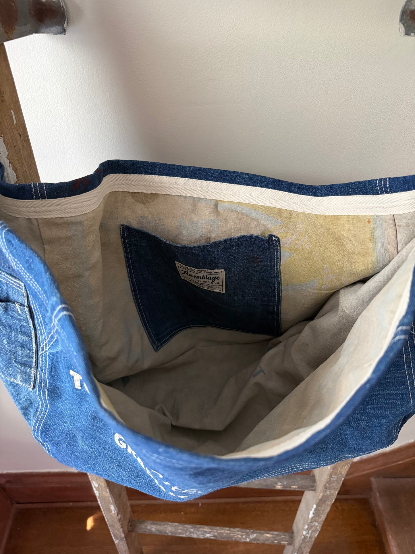 Toledo Denim Newspaper Bag