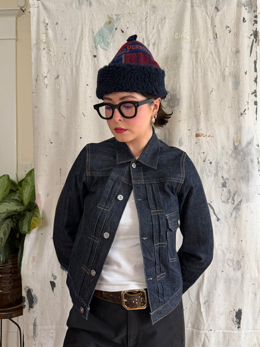 Pennant Plaid Beanie [S/M]