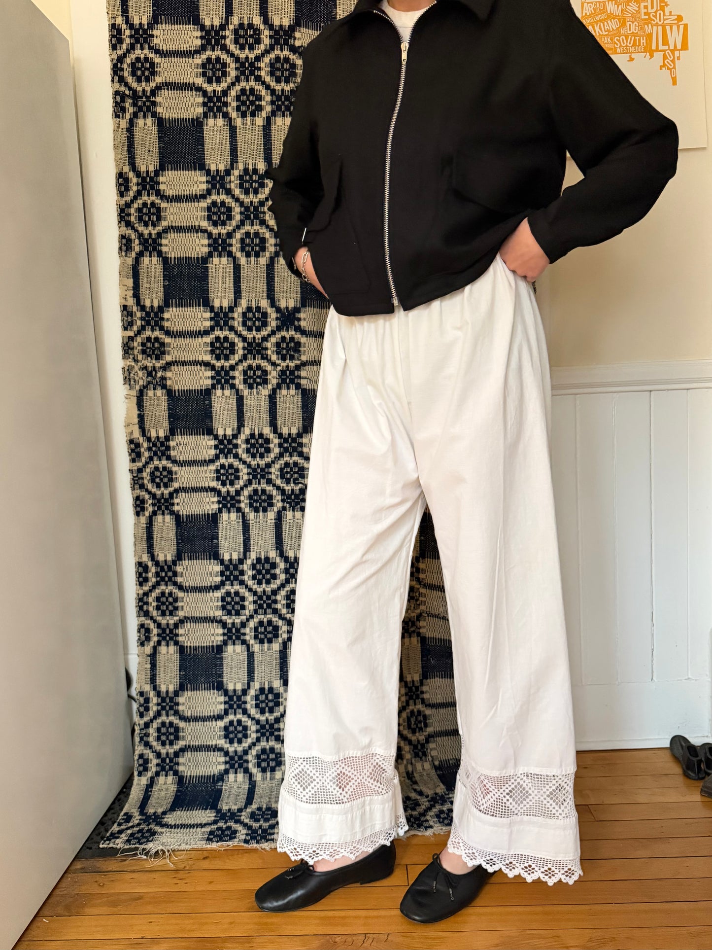 Double Crochet Hem Bloomer Pants [L]