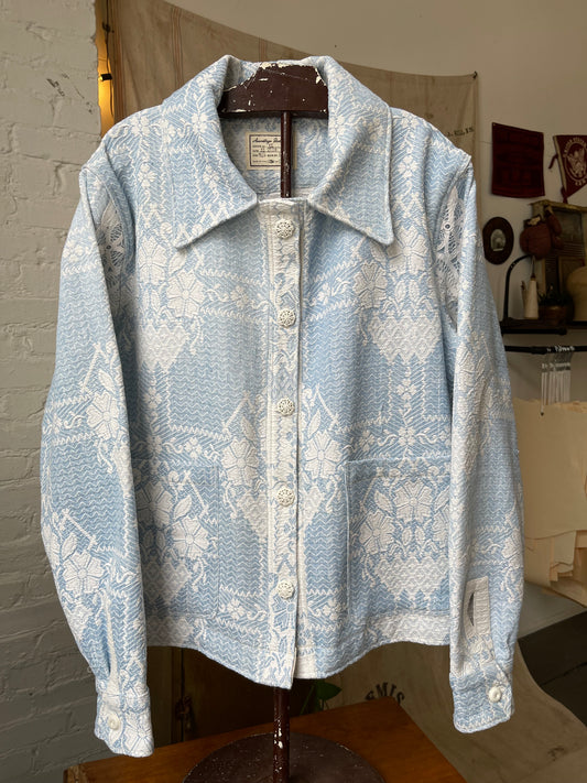 Floral Woven Coverlet Jacket [M/L]