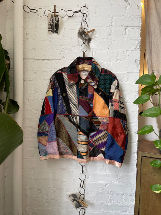 Silk Crazy Quilt Charm Jacket [S]