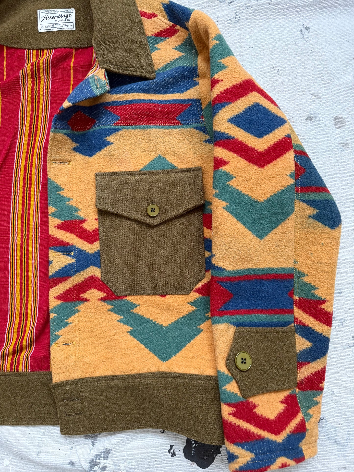 Camp Blanket Wool Jacket [L]