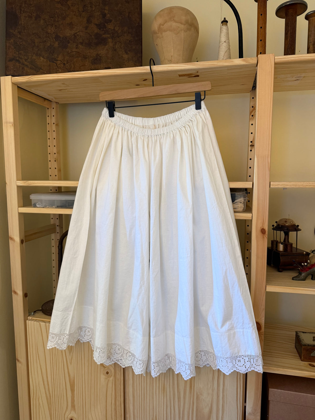 Pillowcase Bloomers with Floral Crochet Hem [OS]