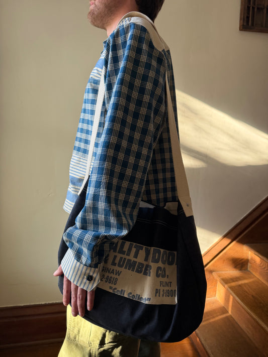 Denim Lumber Messenger Bag