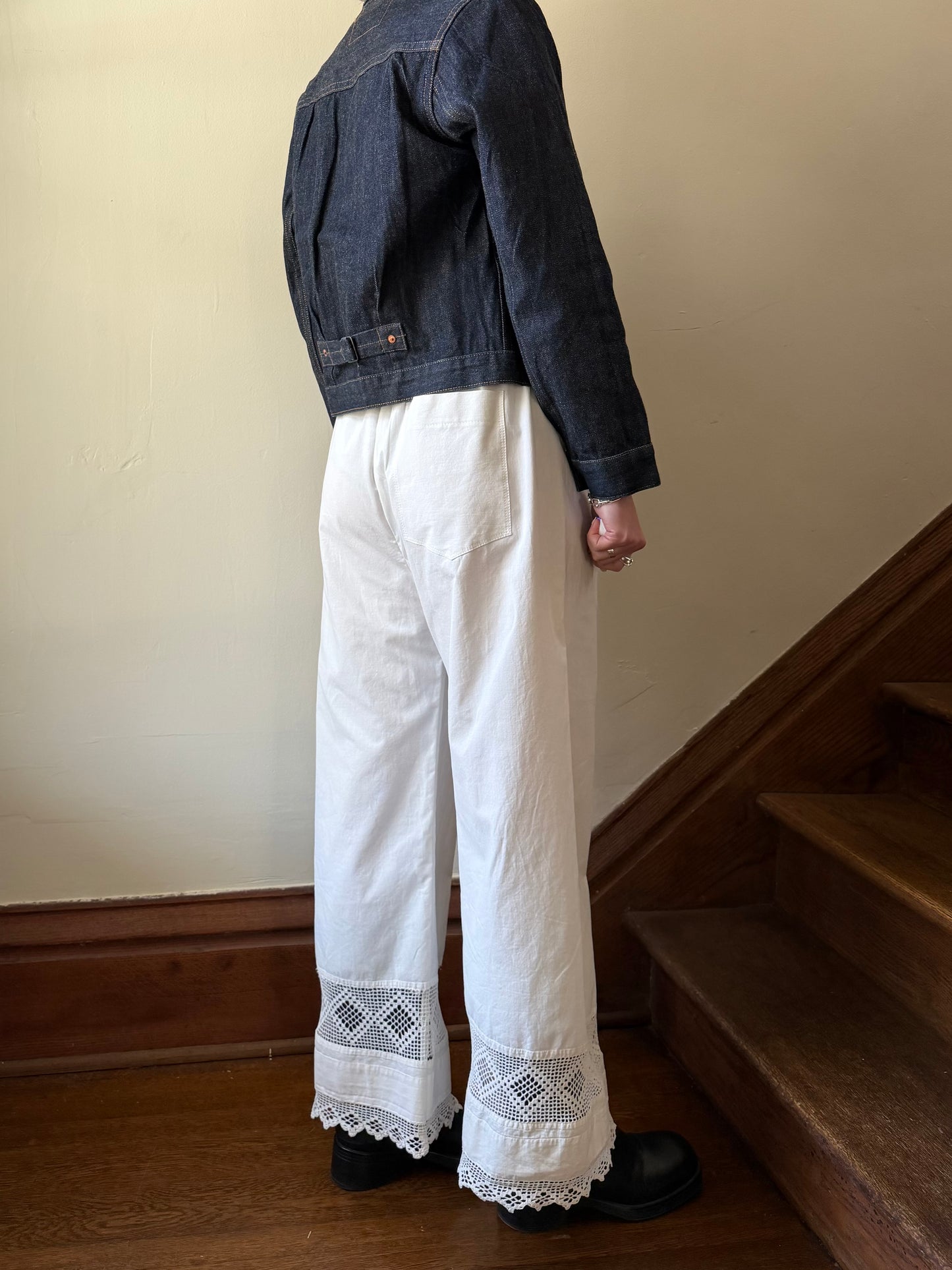 Double Crochet Hem Bloomer Pants w/ Apron [M/L]
