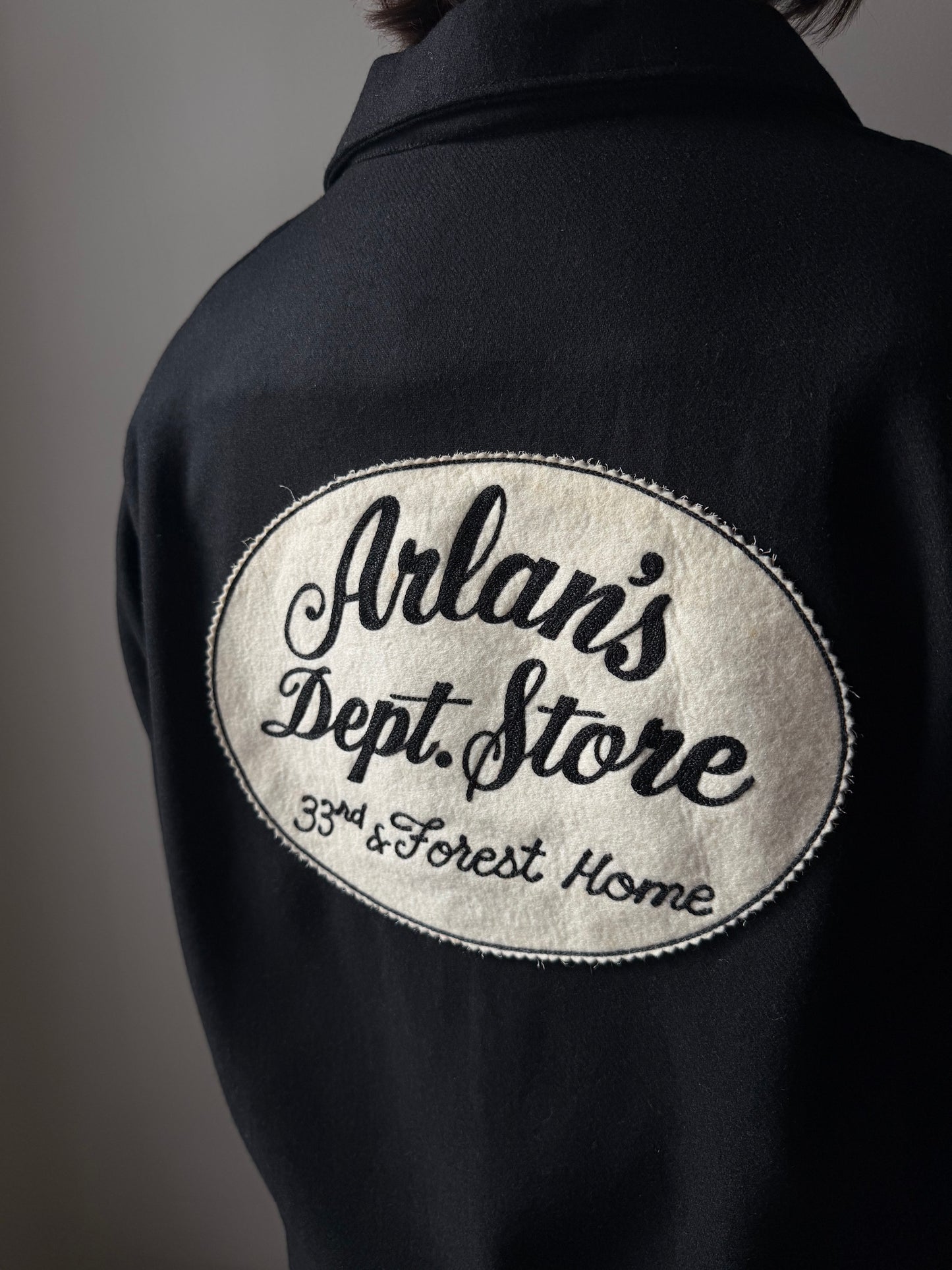 Black Wool & Rayon Ricky Jacket [S]