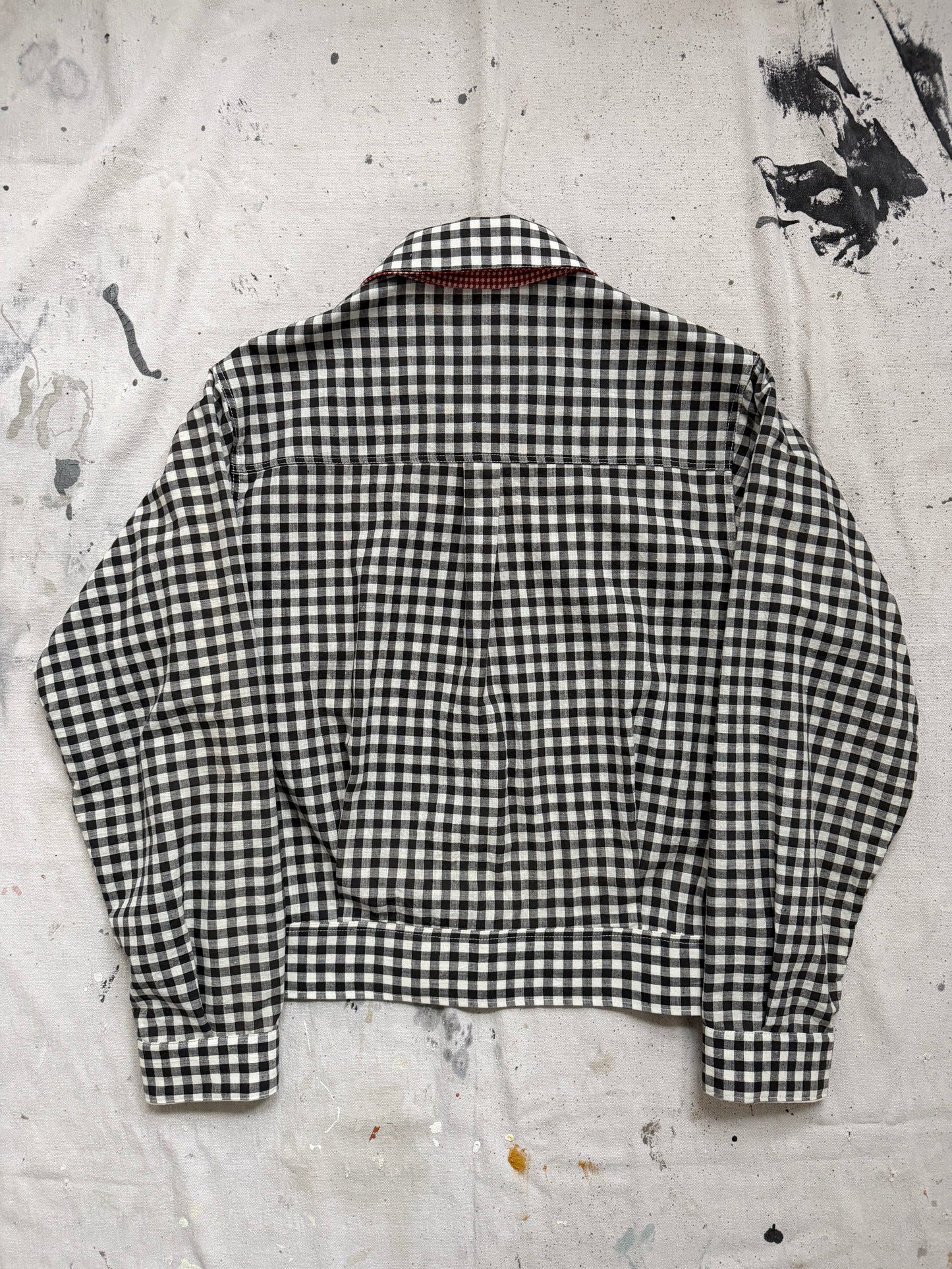 Antique Homespun Gingham Shirt [S]