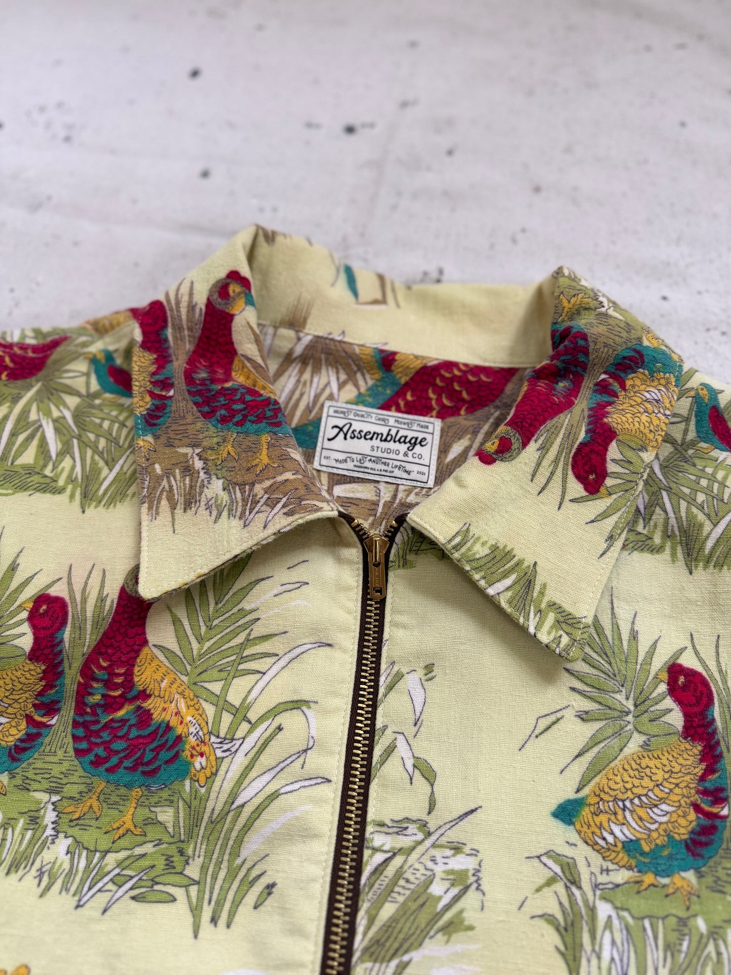 Quail & Heron Zip Up Jacket [M]