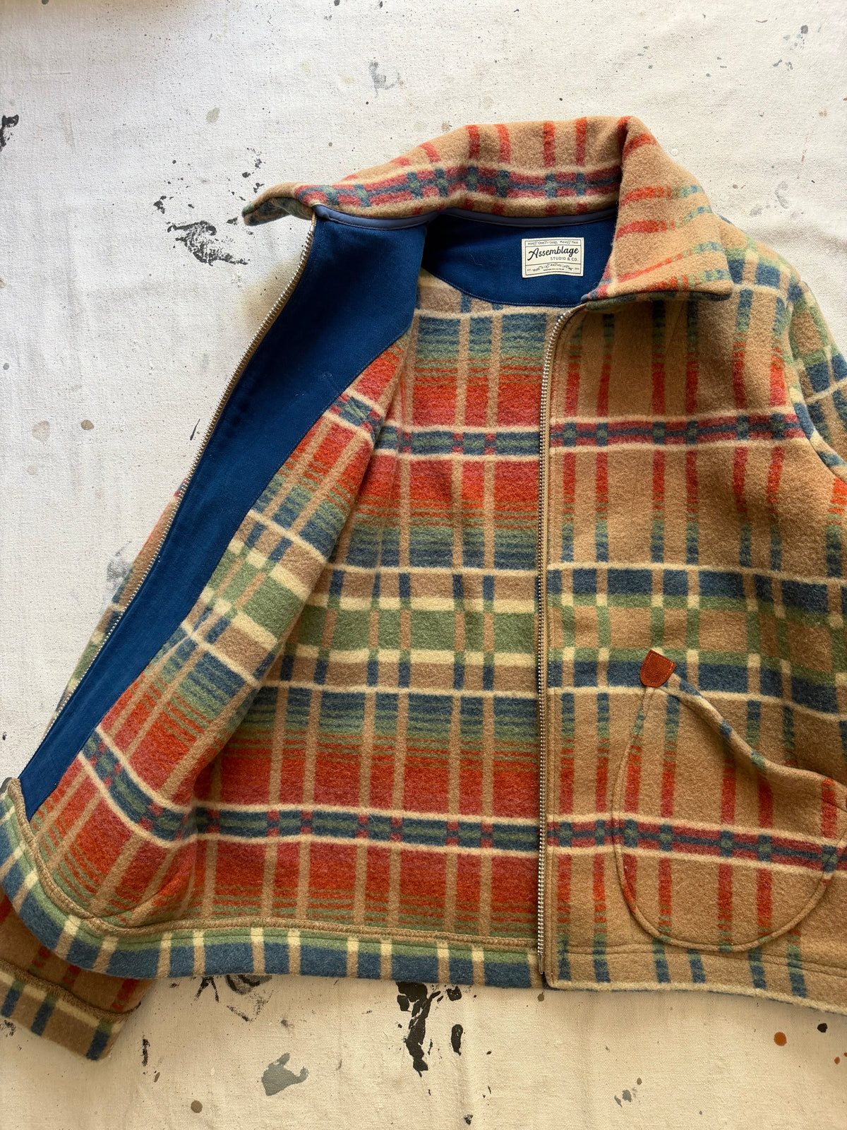 Multi Color Wool Coat [XL]