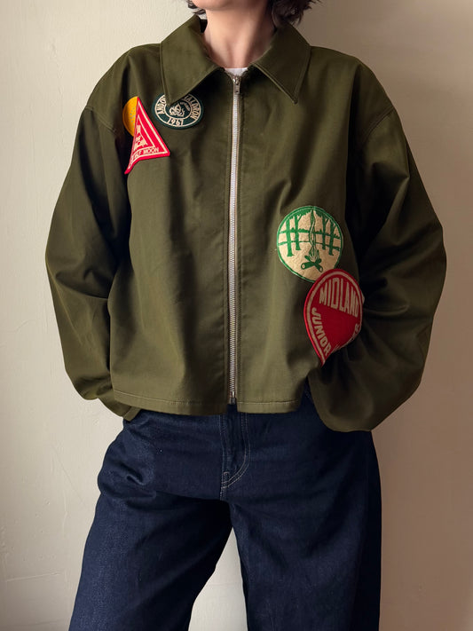 Olive & Yellow Camp Jacket [M]