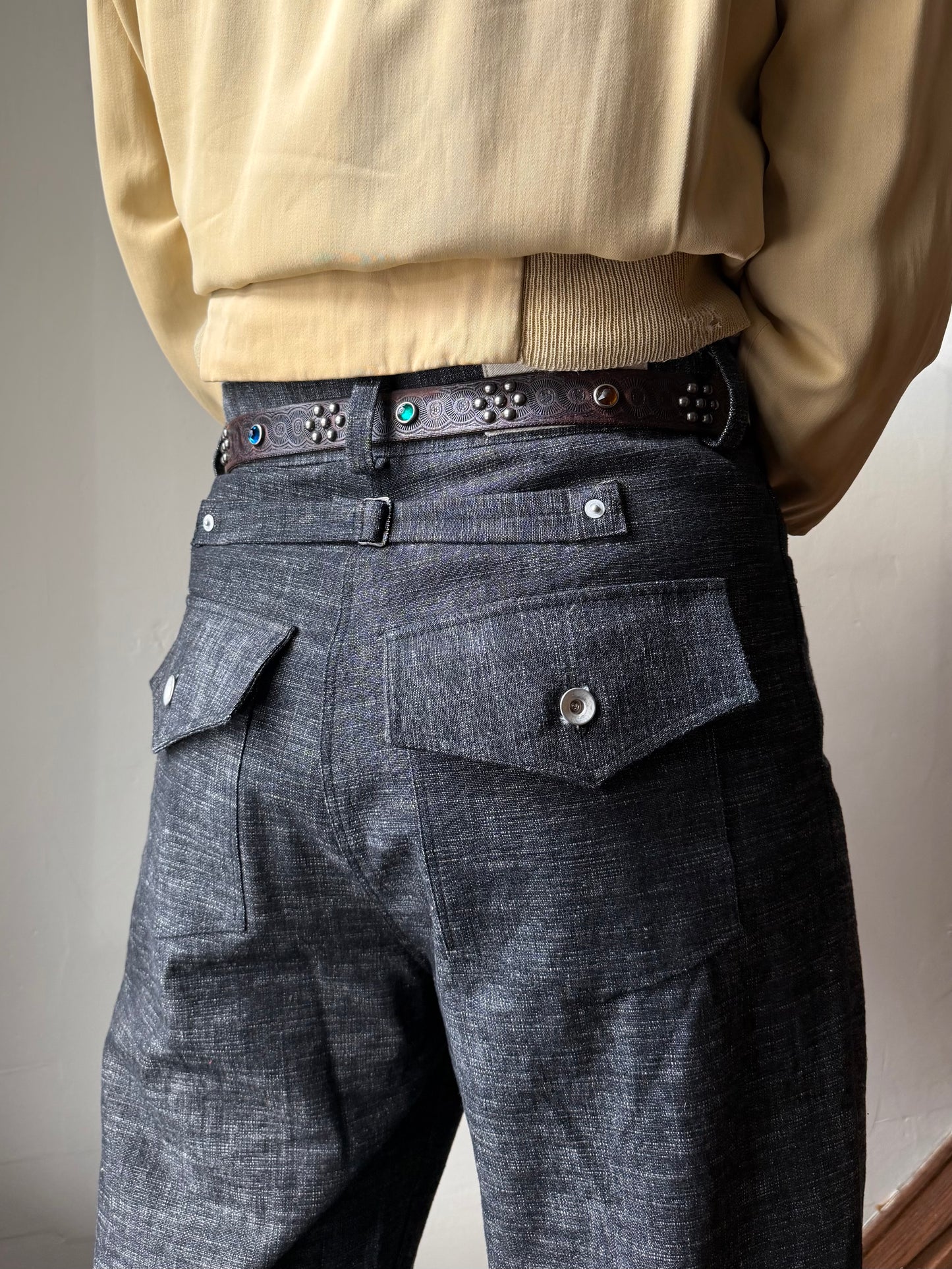 Slub Denim Buckleback Friskos [34x32]