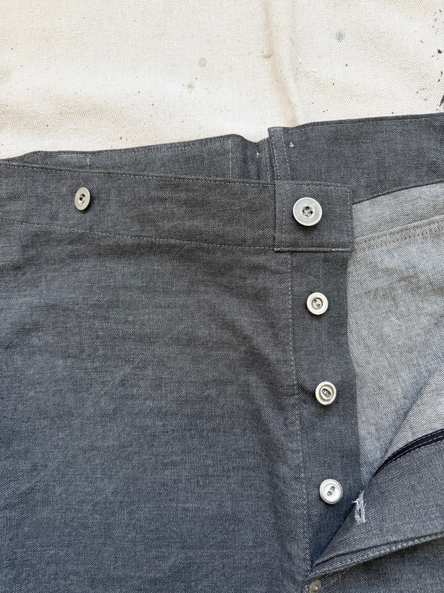 Salt & Pepper Buckleback Trousers [30-34” Waist]