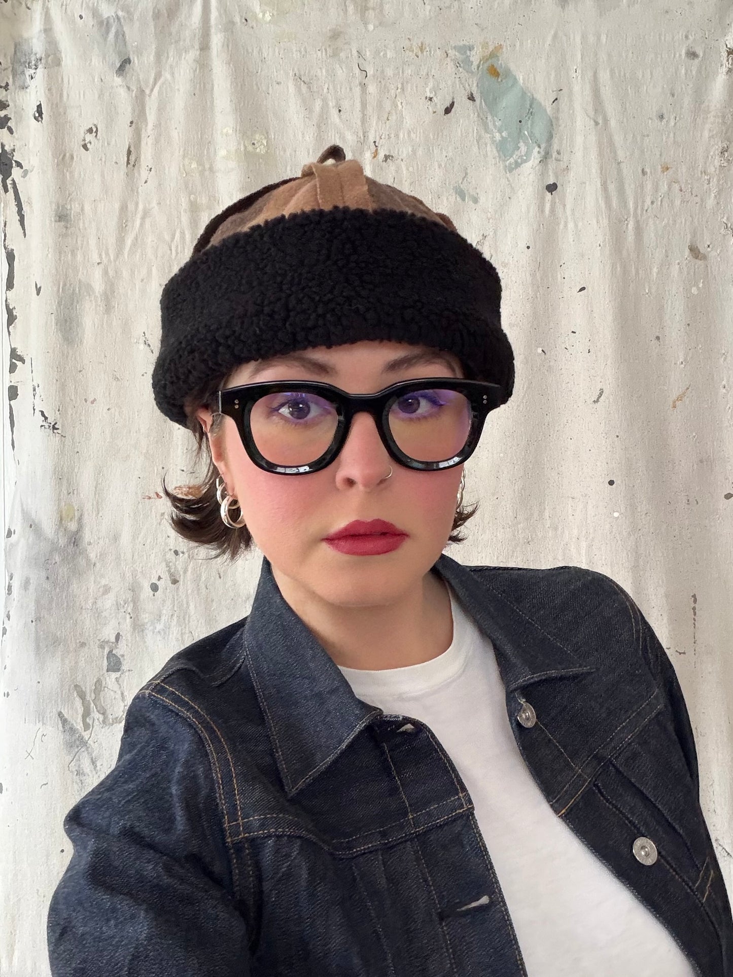 Brown Seam Wool Beanie [M/L]