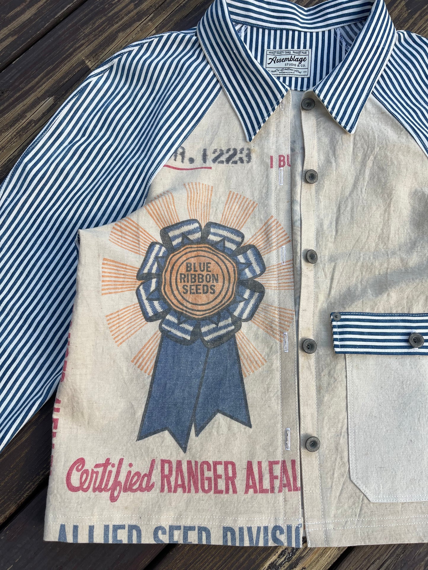 Blue Ribbon Feedsack Engineer Coat [S/M]