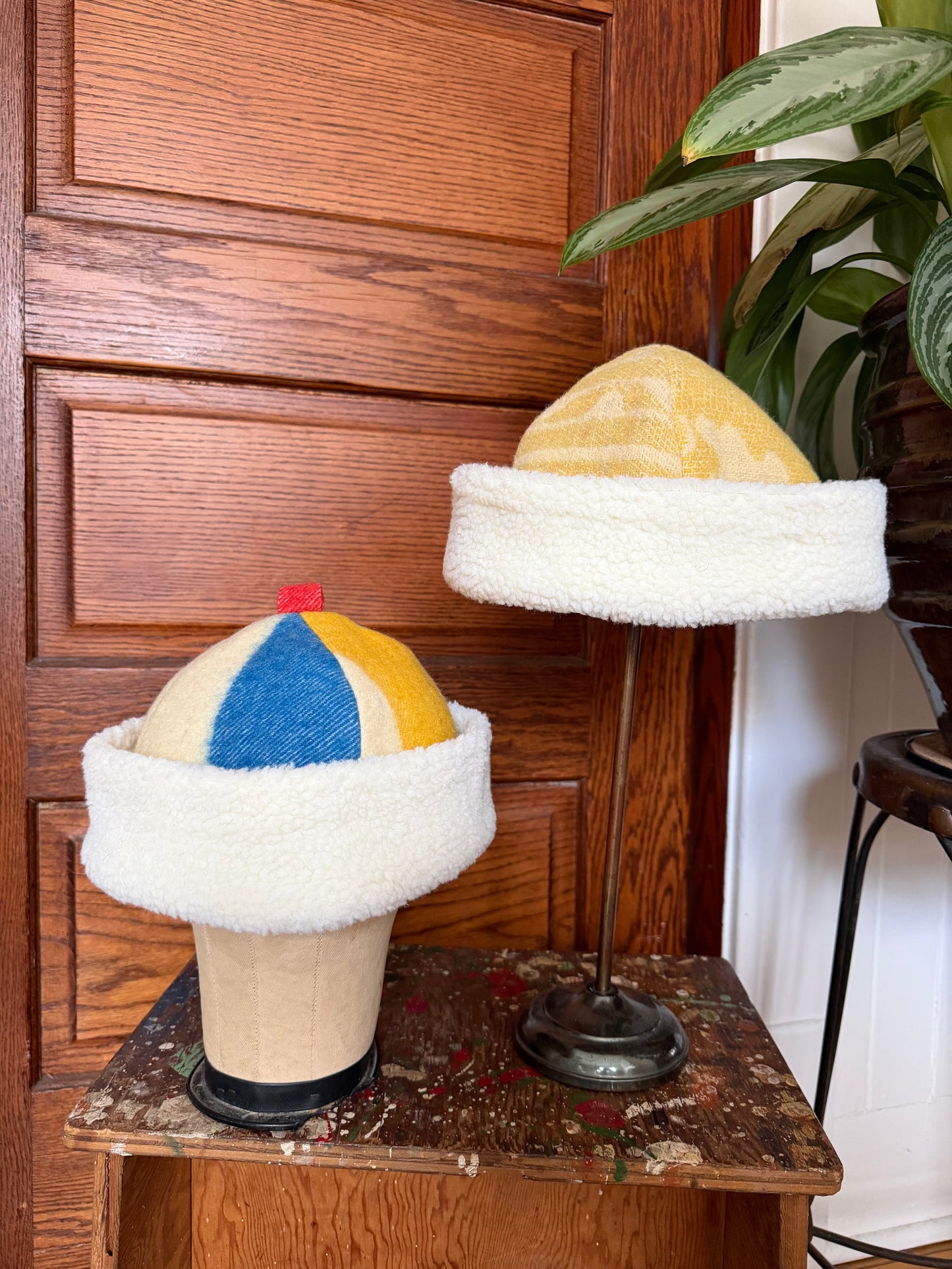 Wool Blanket Sherpa Beanie [M/L]