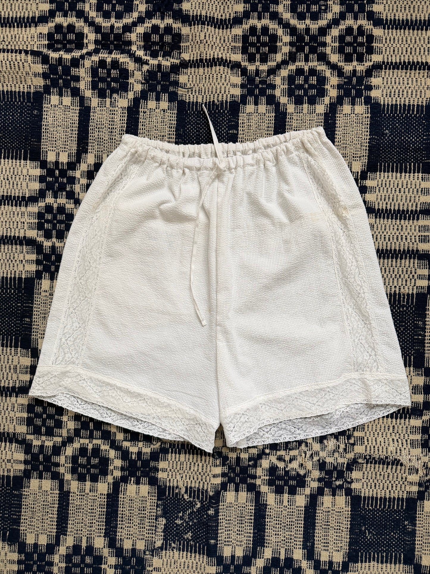 Lace Striped Bloomer Shorts [XS/S]