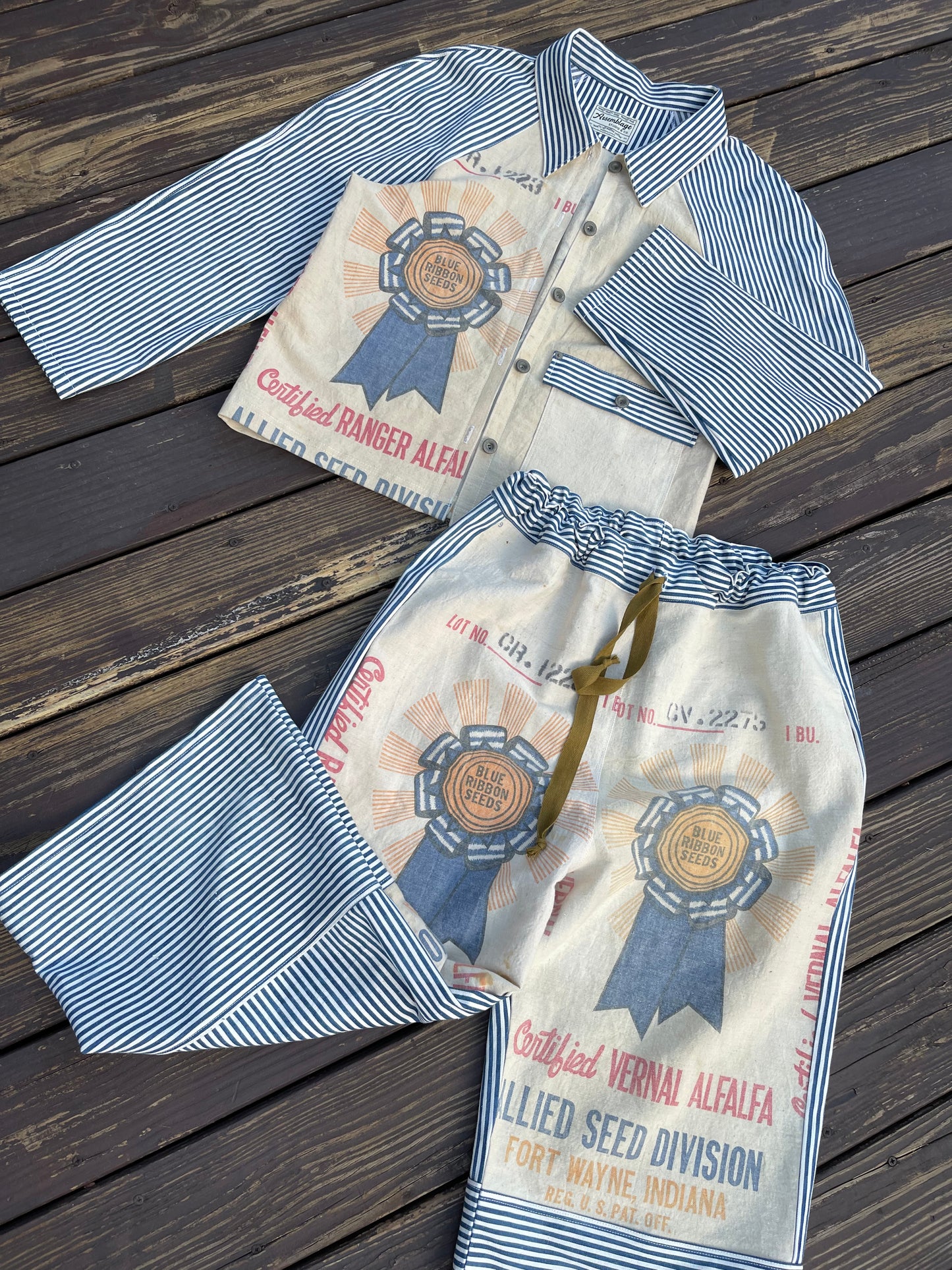 Blue Ribbon Feedsack Pants [M]