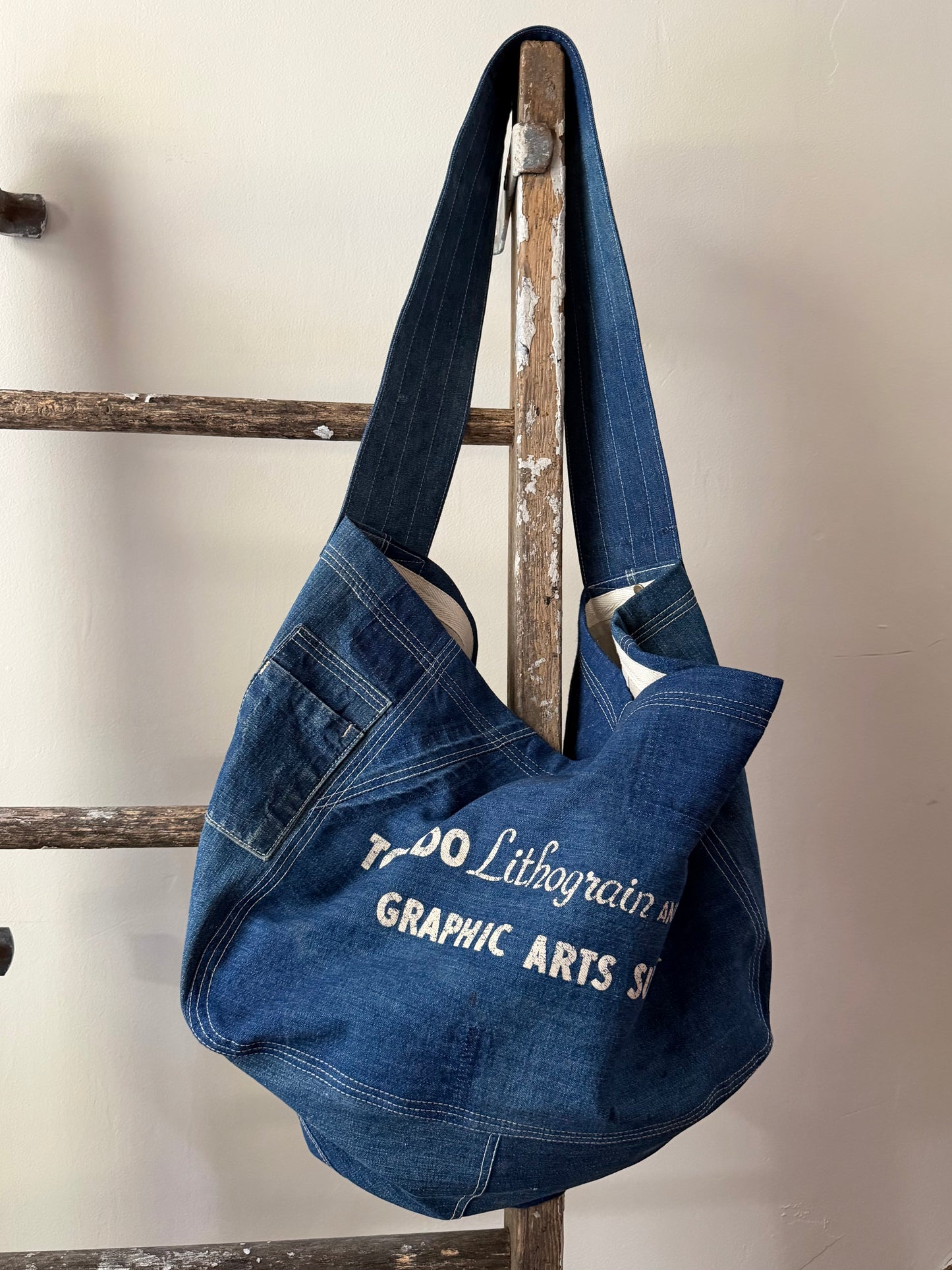 Toledo Denim Newspaper Bag