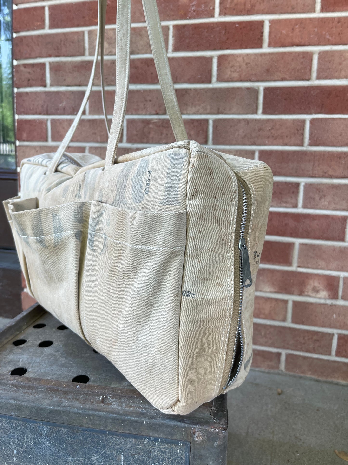 Stenciled Kit Bag