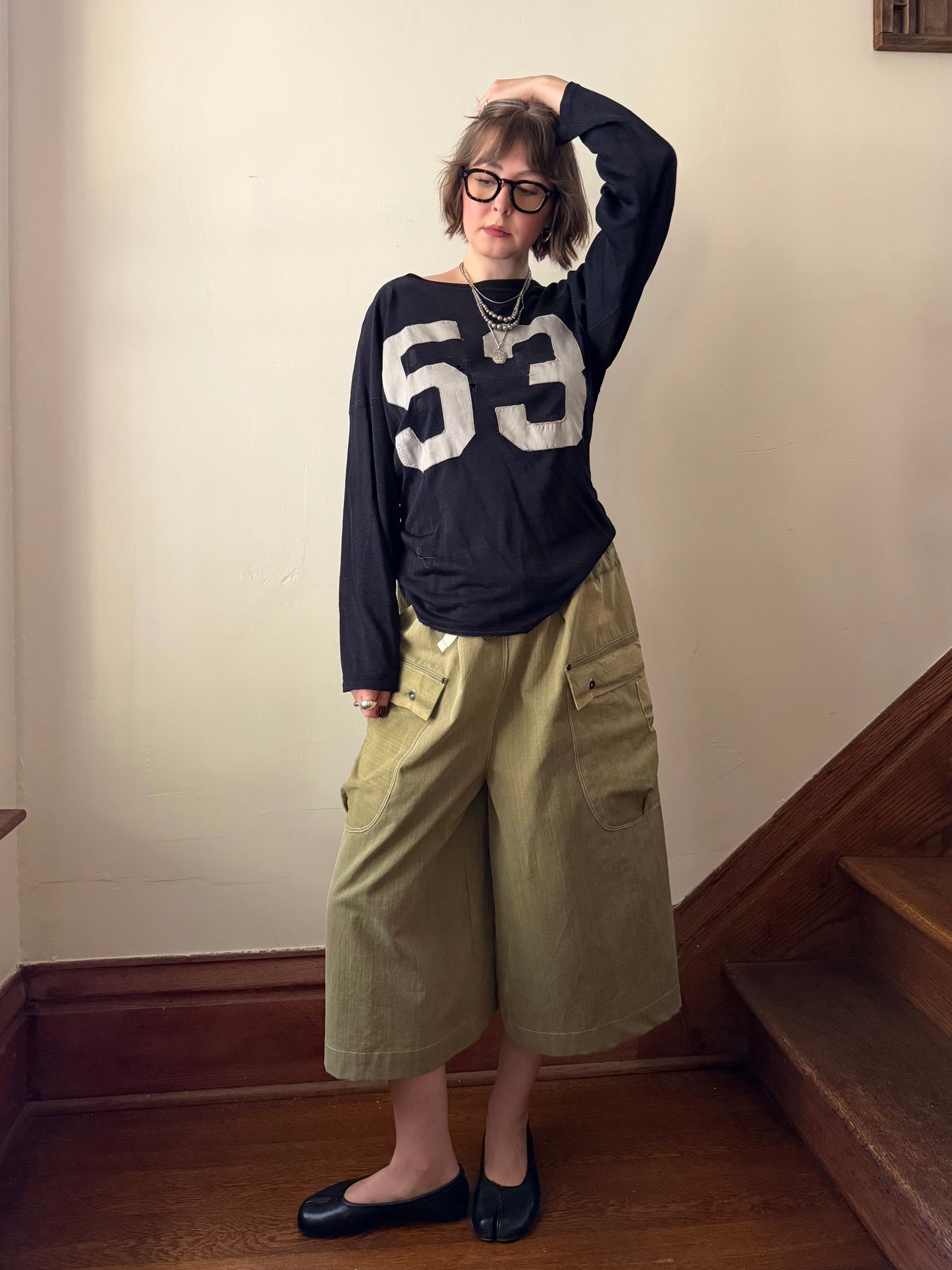 Olive Ripstop Culottes [L]