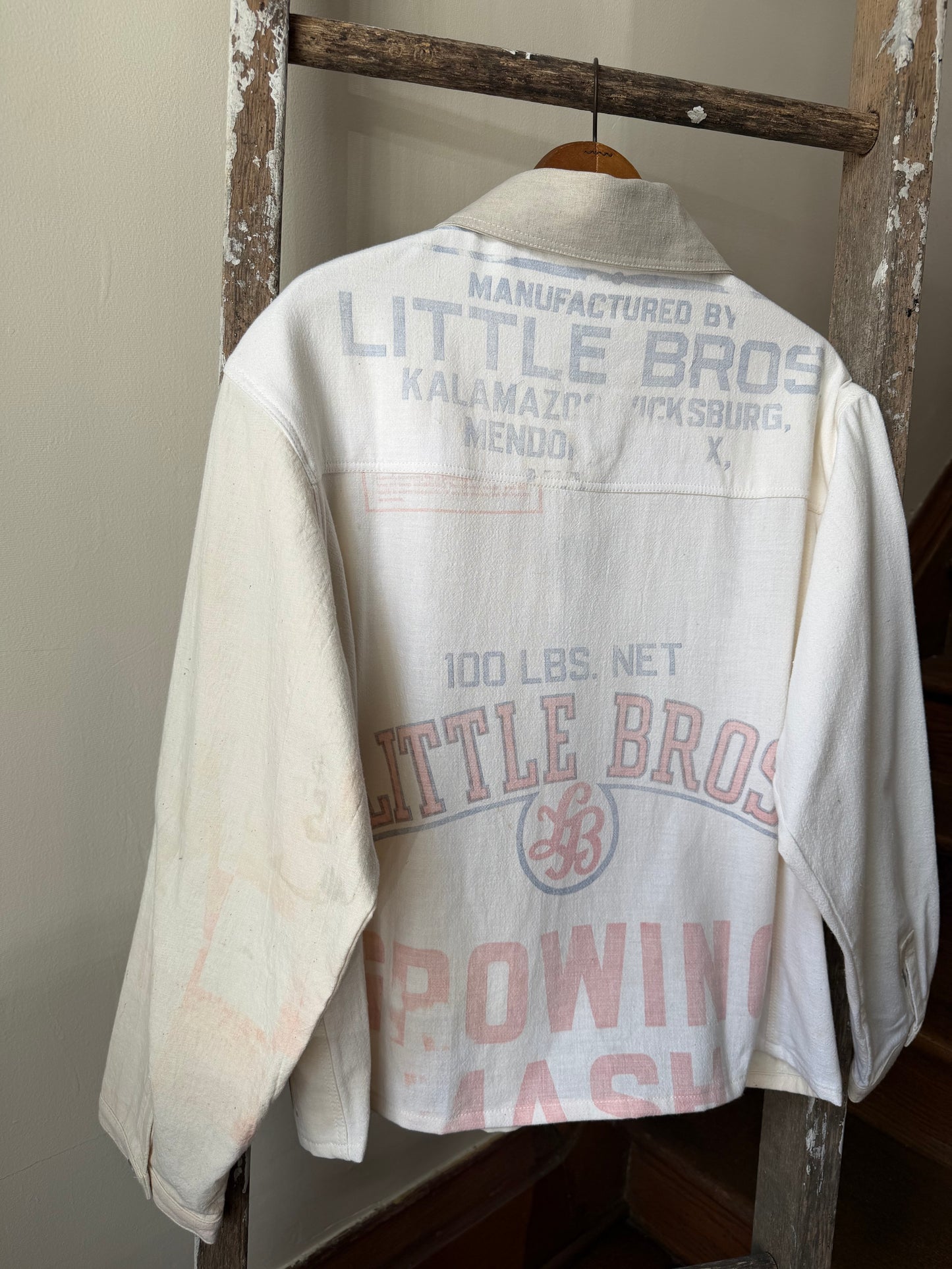 Stenciled Feedsack Overshirt [S]