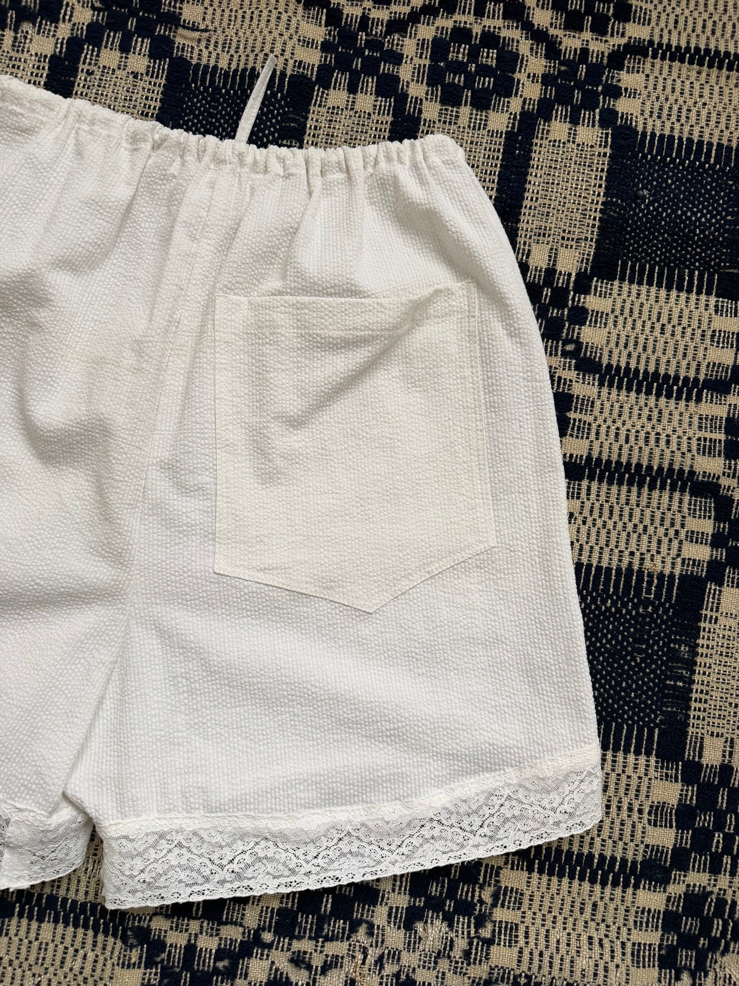 Lace Striped Bloomer Shorts [XS/S]