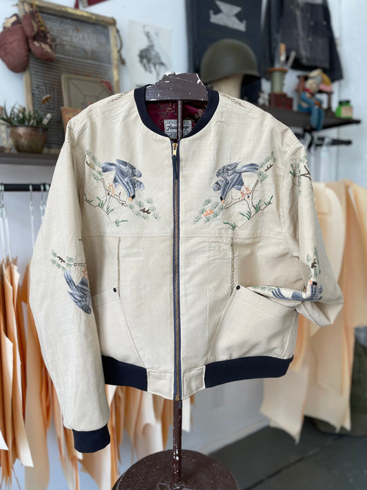 Embroidered Souvenir Jacket [XL]