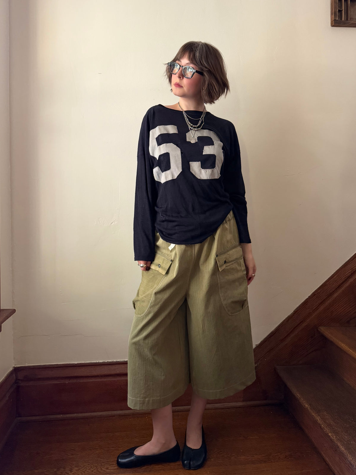 Olive Ripstop Culottes [L]