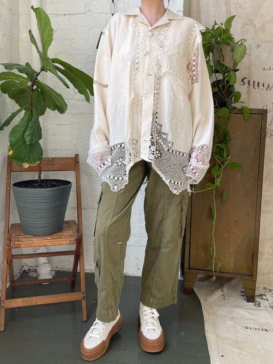 Heirloom Linen Button Up [L]