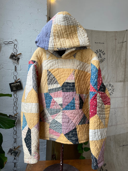 Pinwheel Quilt Hoodie [L]