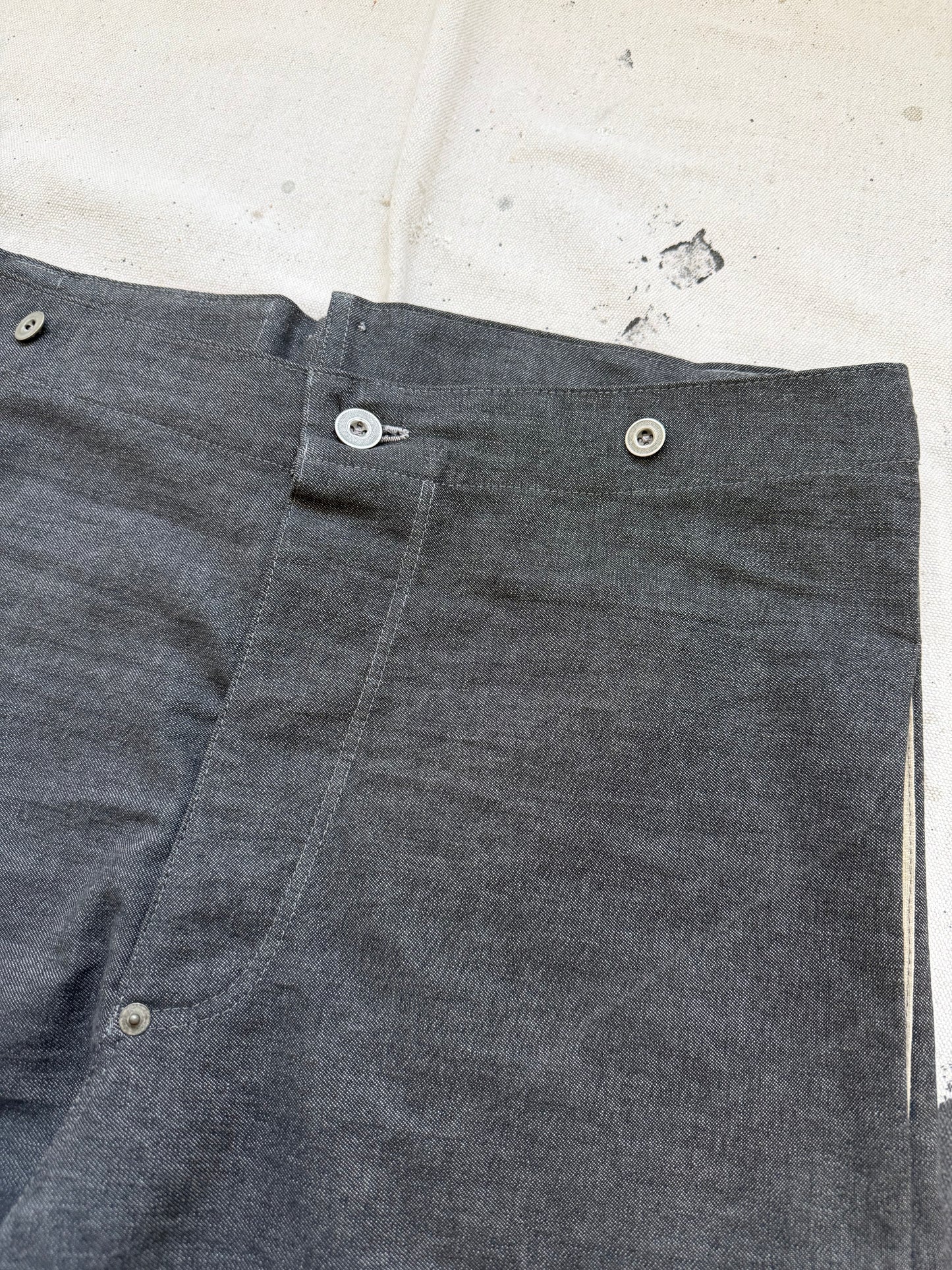 Salt & Pepper Buckleback Trousers [30-34” Waist]